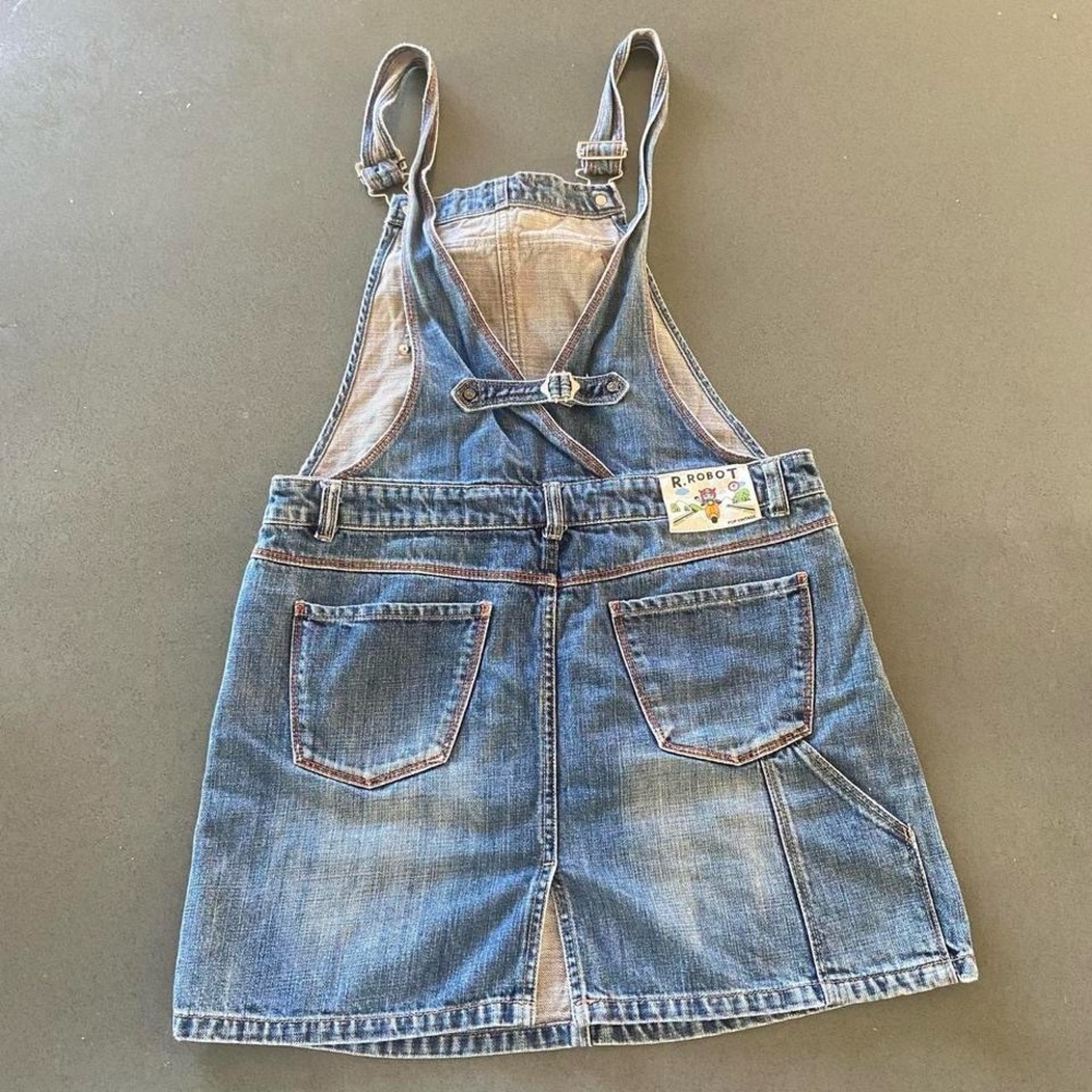 Vintage Denim Overall Skirt